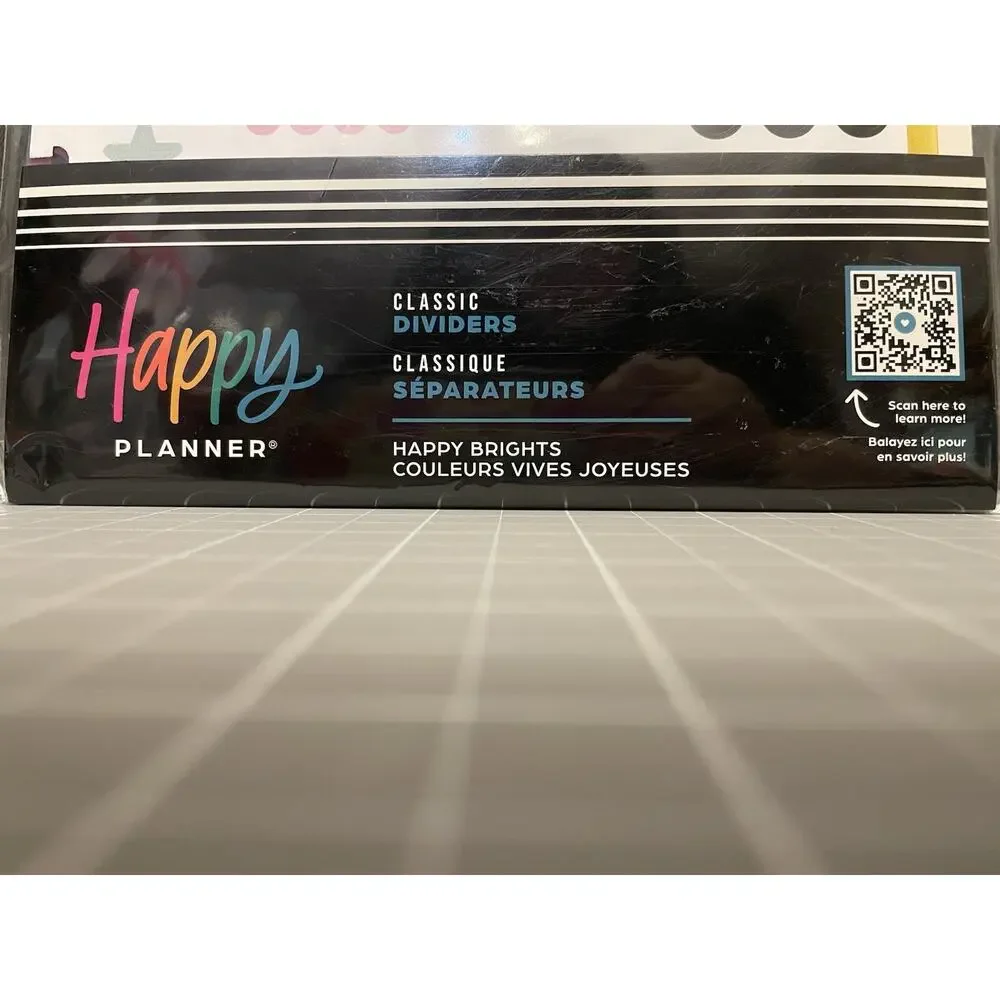 Happy Planner Happy Brights Dividers 5 pc Set Classic 9 Disc 162 pc